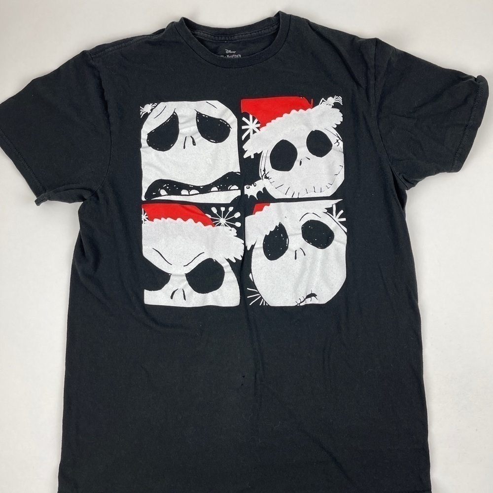 Disney Tim Burtons The Nightmare Before Christmas Tshirt Womens Medium Black
